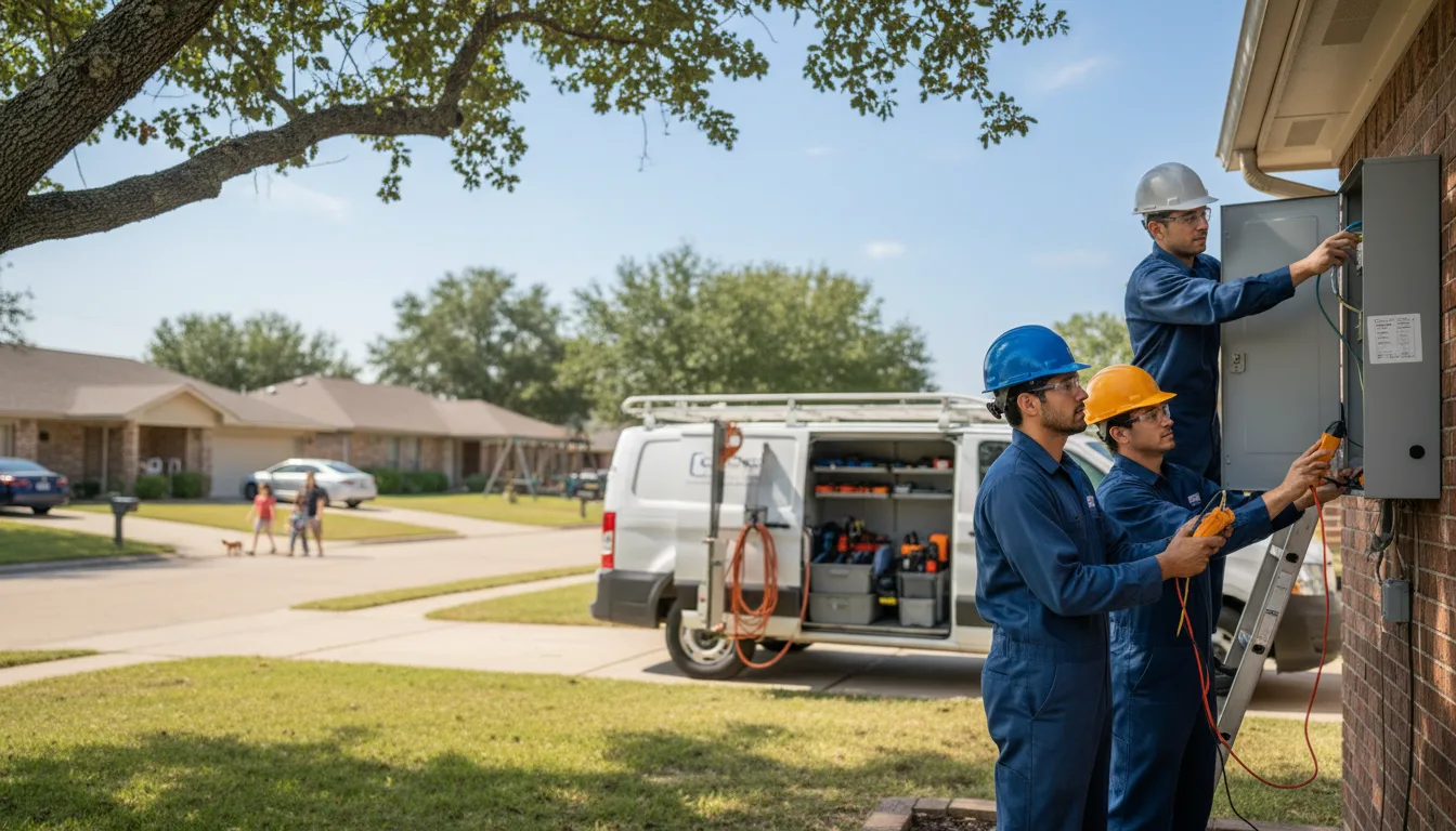 Certified electrician providing emergency electrical services in Tate, GA